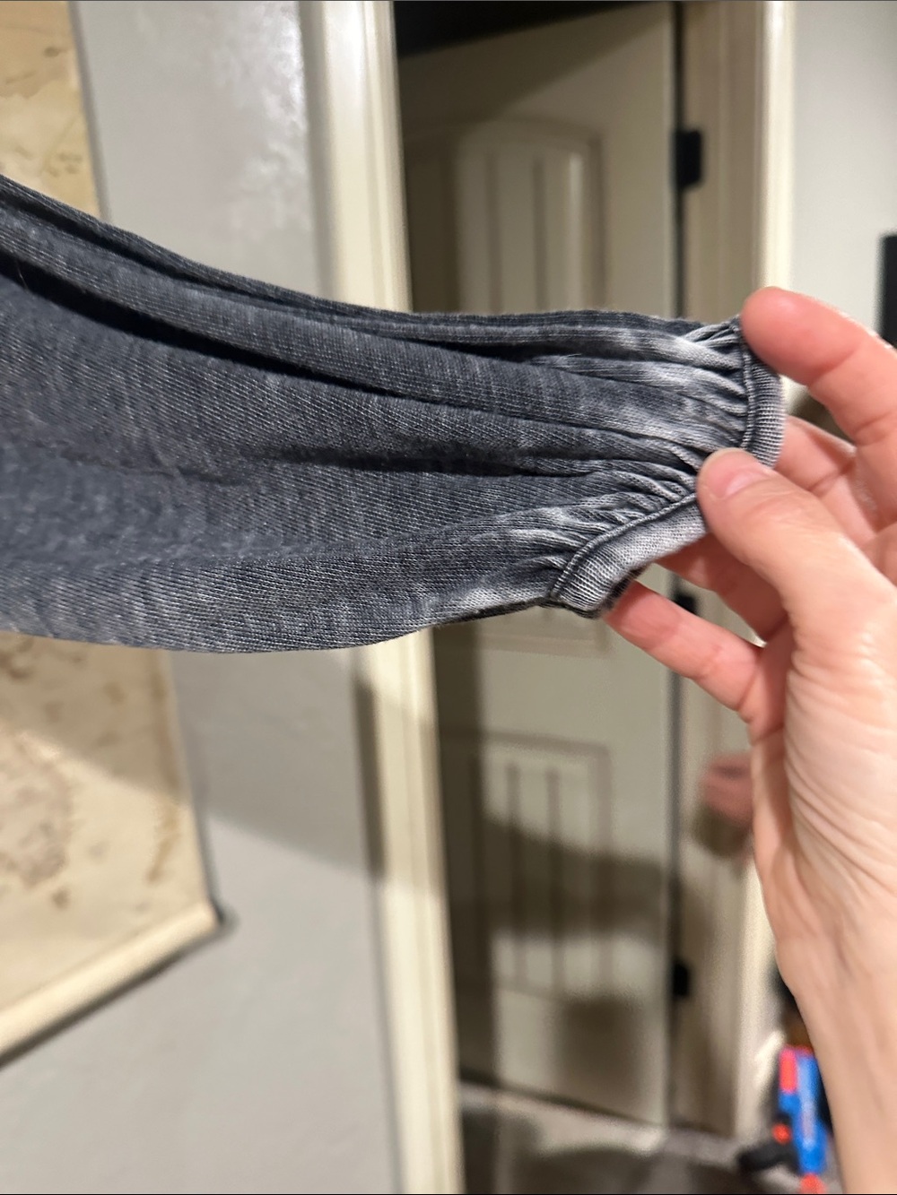 We The Free Washed gray Long-Sleeve Peasant Top - Picture 7 of 11